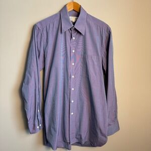 J P Tilford Custom Mens Dress Shirt Size 16/35 Iridescent Purple Harry Rosen